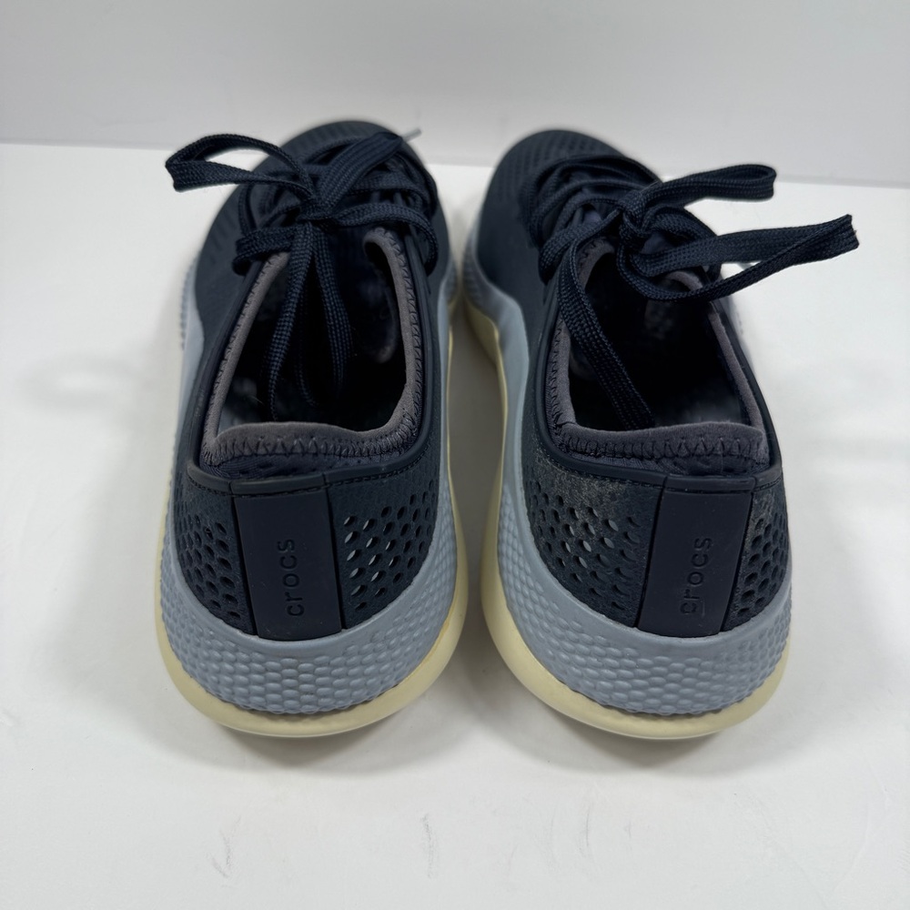 Crocs LiteRide 360 Pacer Navy Blue Gray Men’s 12 Lace Up Low Top Waterproof - Picture 4 of 7